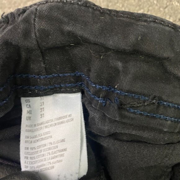 American Eagle Extreme Flex Longer Length Cargo Shorts Mens 31 Faded Black Gray - Picture 7 of 12